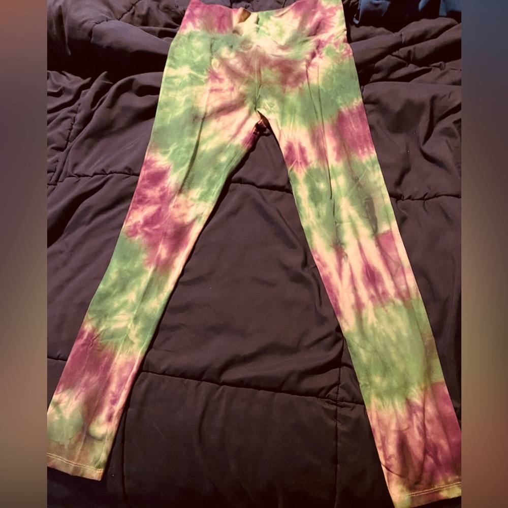 Forever 21. Yoga Pants, redesigned as a One of a Kind Tye Dye by Rena. size L